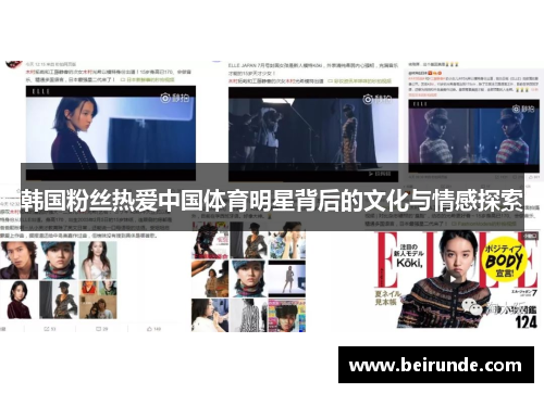 韩国粉丝热爱中国体育明星背后的文化与情感探索